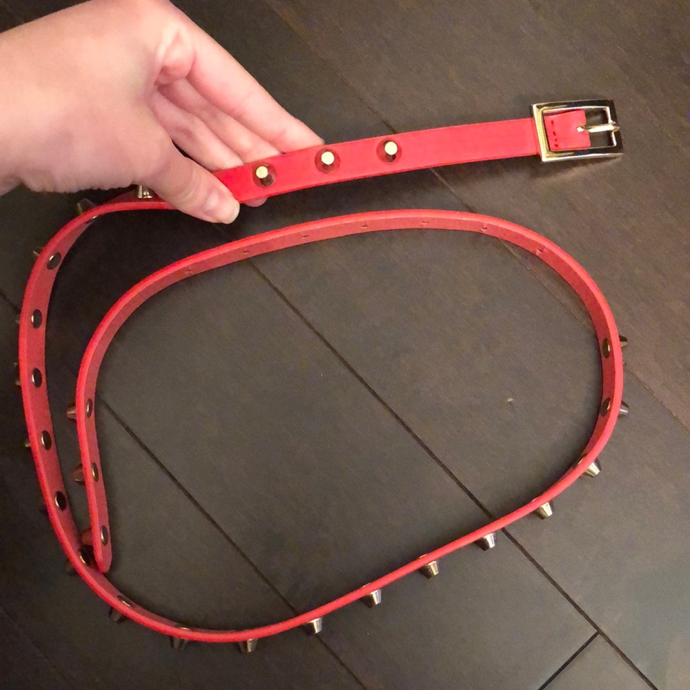 FREE NWOT Red Stud Belt